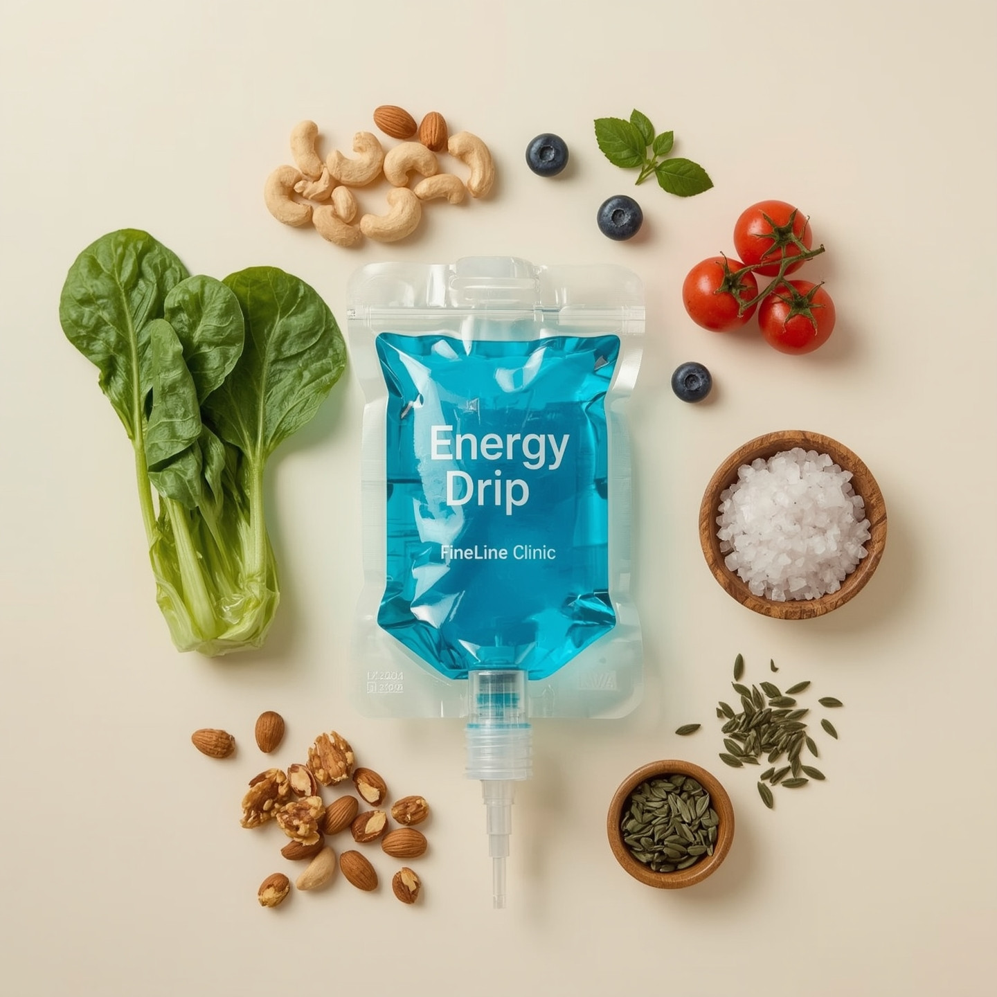 Energy Drip (Blue) with natural ingredients